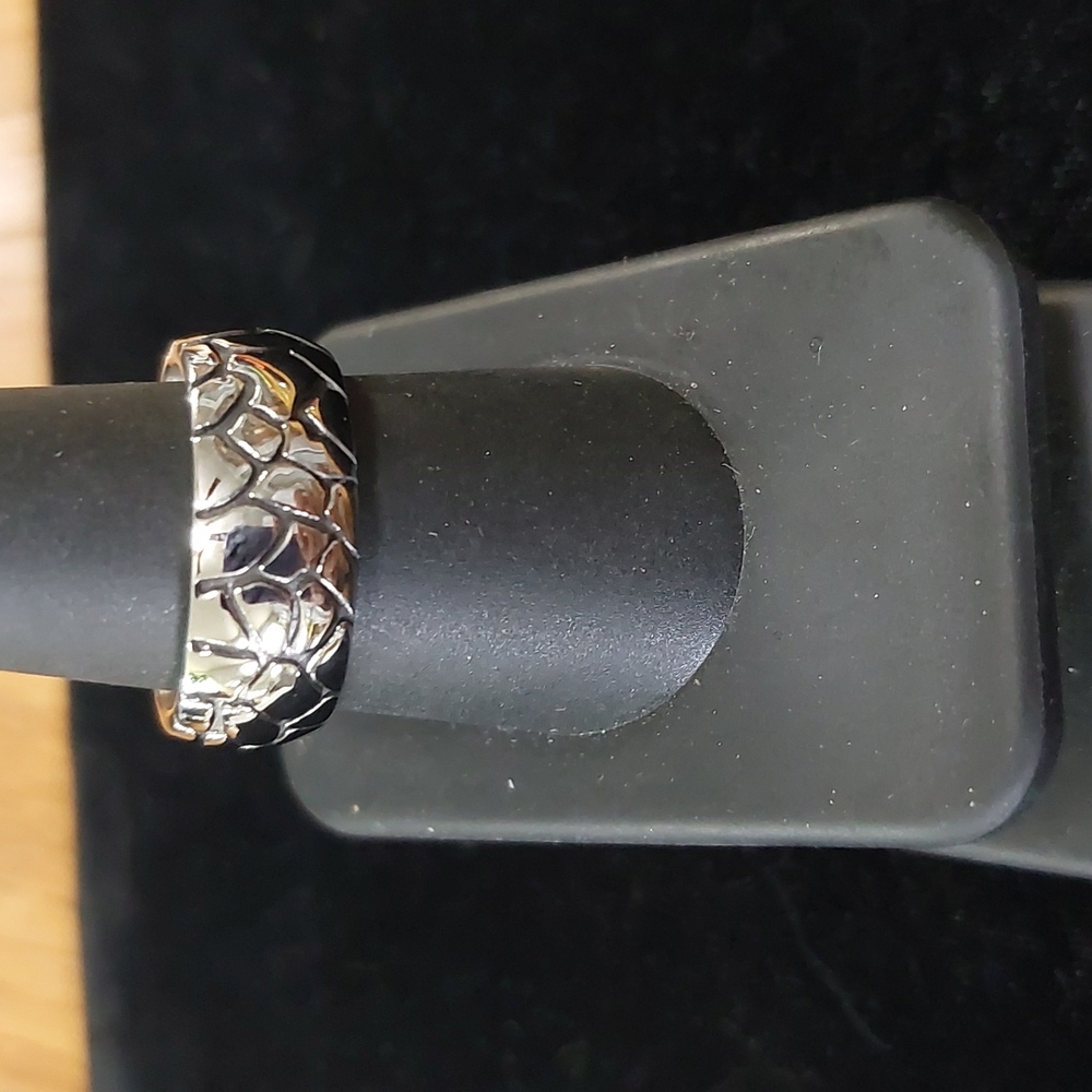 Stainless Steel Desert Band Sz 9